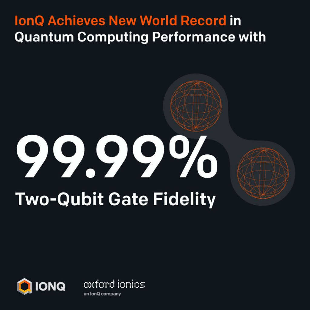 IonQ تحقق دقة بوابة ثنائية كيوبت 99.99% باستخدام تقنية التحكم الإلكتروني