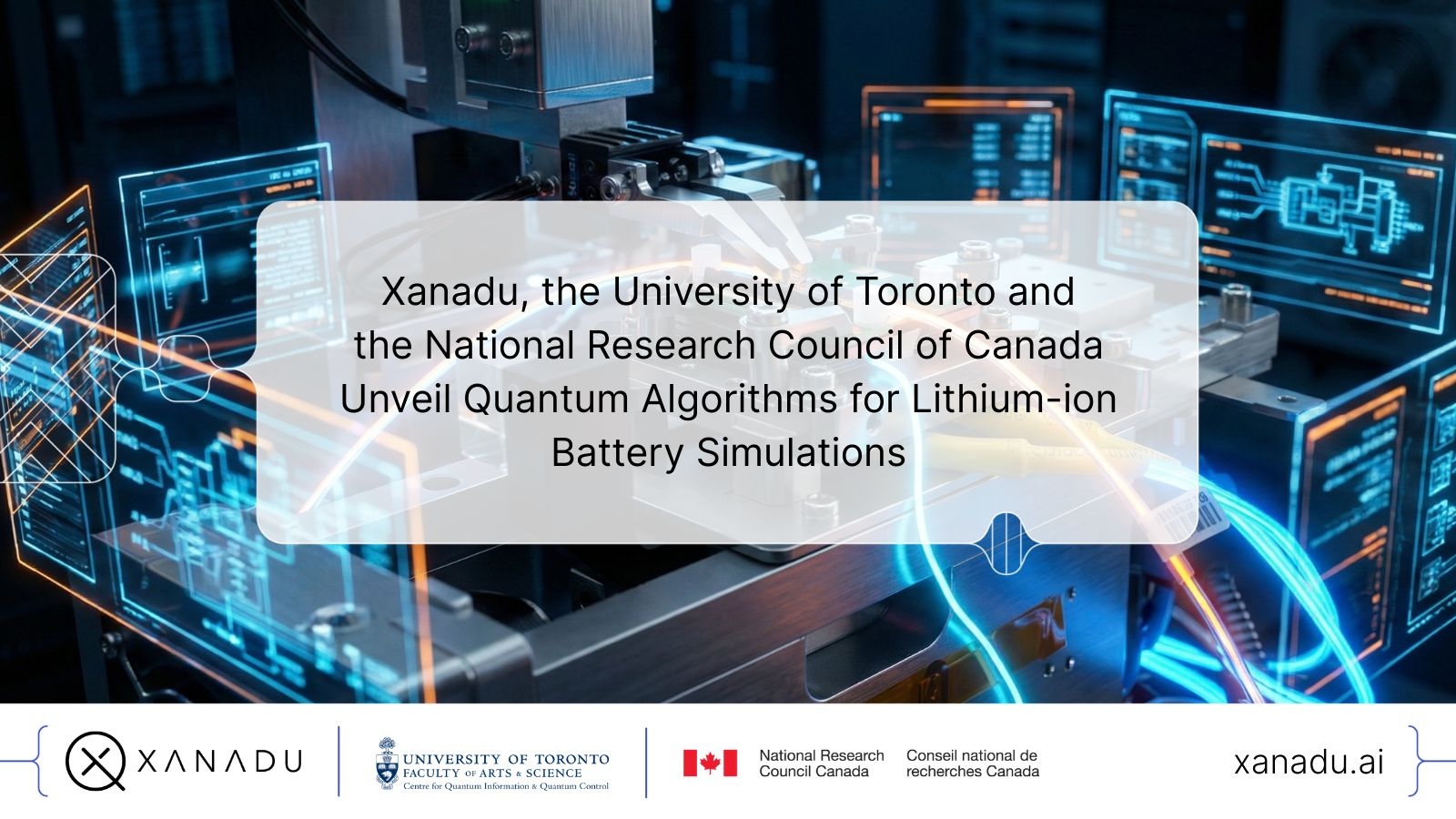 Xanadu و NRC وجامعة تورونتو يستهدفان تطور البطارية عبر Quantum RIXS