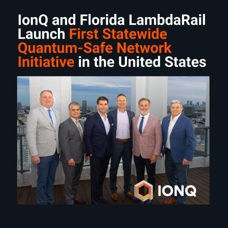 IonQ وFlorida LambdaRail يطلقان أول مبادرة لشبكة اتصالات آمنة كمومياً