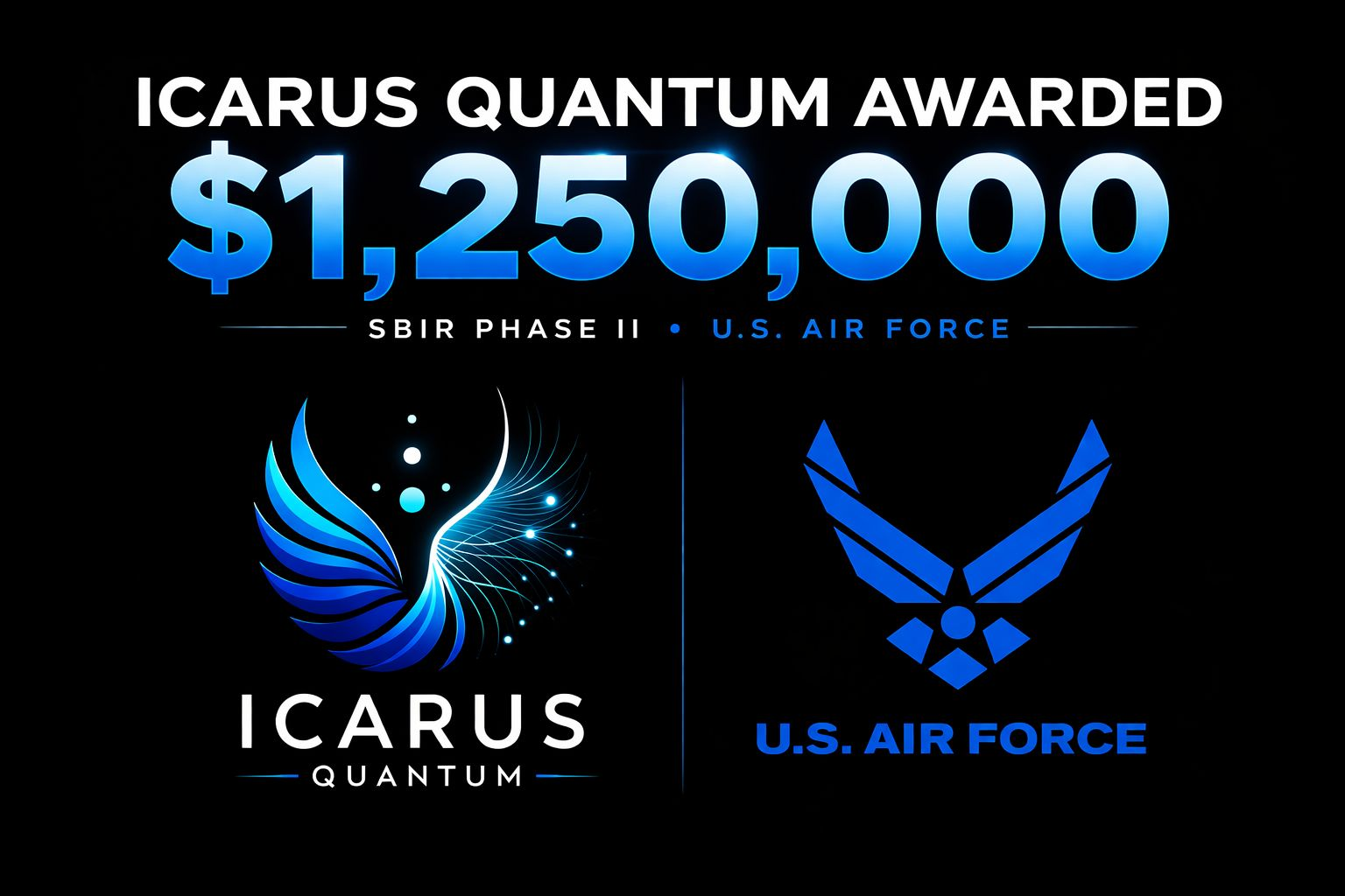 Icarus Quantum تفوز بعقد من سلاح الجو الأمريكي لتطوير وصلات كمومية عالية الكفاءة