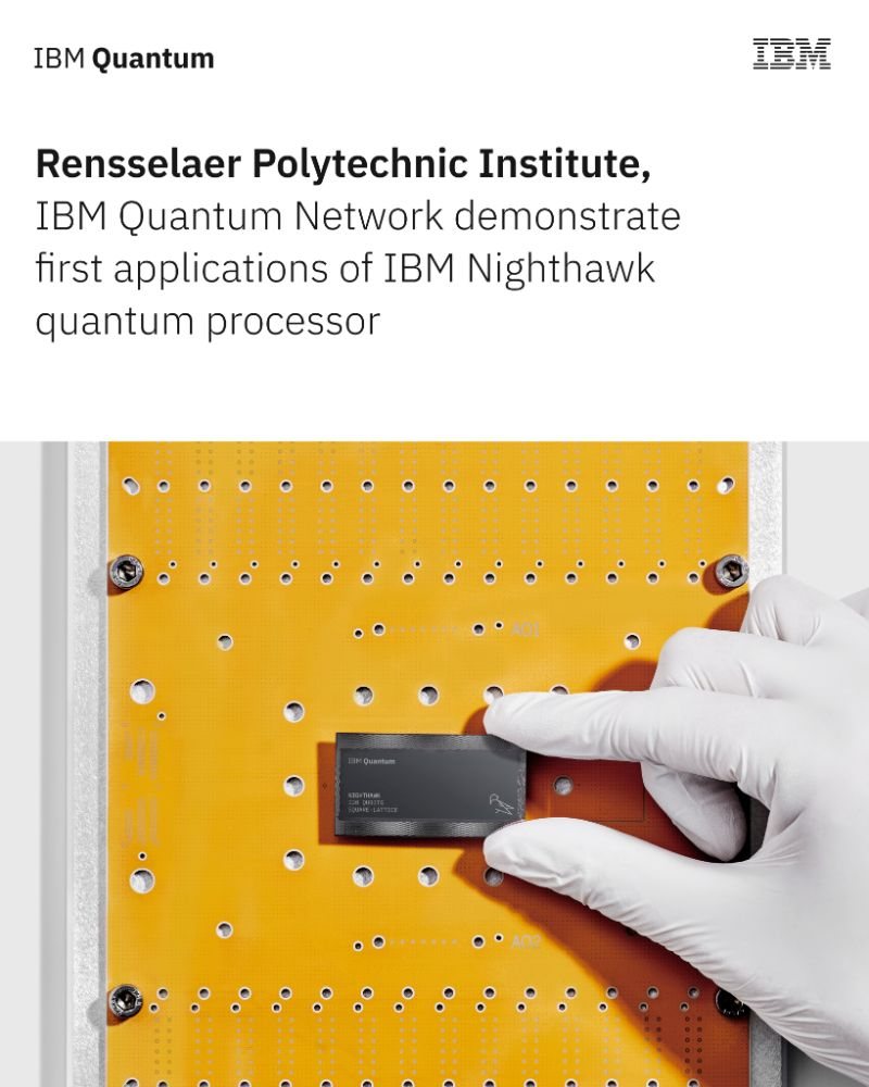 معالج IBM Nighthawk يجتاز اختبارات الديناميكا اللونية الكمومية والأمن السيبراني