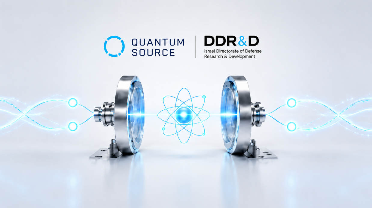 Quantum Source وهيئة الدفاع الإسرائيلية تطوران مصدراً ذرياً للاتصالات الكمومية